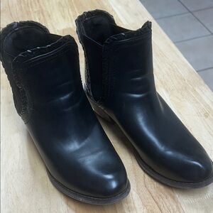 Olivia Miller Black Ankle Booties